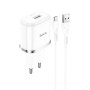 Сетевое зарядное устройство Hoco N3 USB 3.0A QC3.0 18W microUSB 1m
