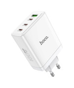Сетевое зарядное устройство N31 Leader GAN 3USB-C / 1USB-A PD100W QC3.0, White