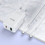 Сетевое зарядное устройство Hoco N5 USB QC3.0 3A, Type-C PD 20W - Type-C 1 m, White