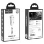 Aвтомобильное зарядное устройство Hoco Z27 2.4A 2 USB Type-C 1м White
