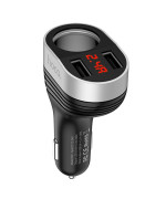Aвтомобільний зарядний пристрій Hoco Z29 3.1A 2 USB Black