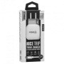Мережевий зарядний пристрій Inkax CD-28 2 USB 2.1A Lightning 1м, White