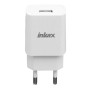 Мережевий зарядний пристрій Inkax CD-46 2USB 2.4A, без кабеля White