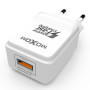 Сетевое зарядное устройство Moxom KH-31Y QC 3.0 USB 2.4A Type-C 1м, White