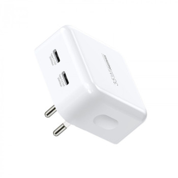 Мережевий зарядний пристрій Remax RP-U87 (2 Type-C / 35W), White