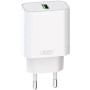 Мережевий зарядний пристрій XO L103 QC3.0 (1USB/3A) + USB - MicroUSB, White