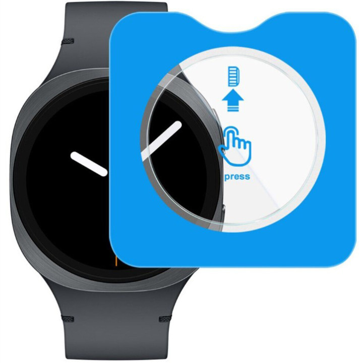 Захисне скло HD Clear для смартгодинників Samsung Galaxy Watch8 Classic 46mm з рамкою для поклейки