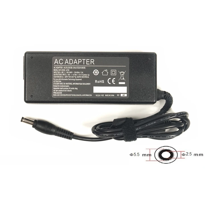 Блок питания PowerPlant для ноутбука HP 220V 19V 90W 4.74A 5.5 х 2.5