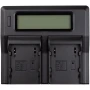 Зарядний пристрій PowerPlant для Canon BP-A30 для двох акумуляторів, Black
