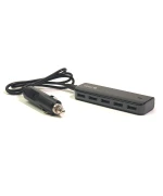 Автомобильное зарядное устройство для PowerPlant UB-860 5xUSB:12-24V, 7.2A, Black