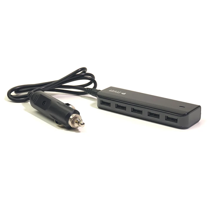 Автомобильное зарядное устройство для PowerPlant UB-860 5xUSB:12-24V, 7.2A, Black