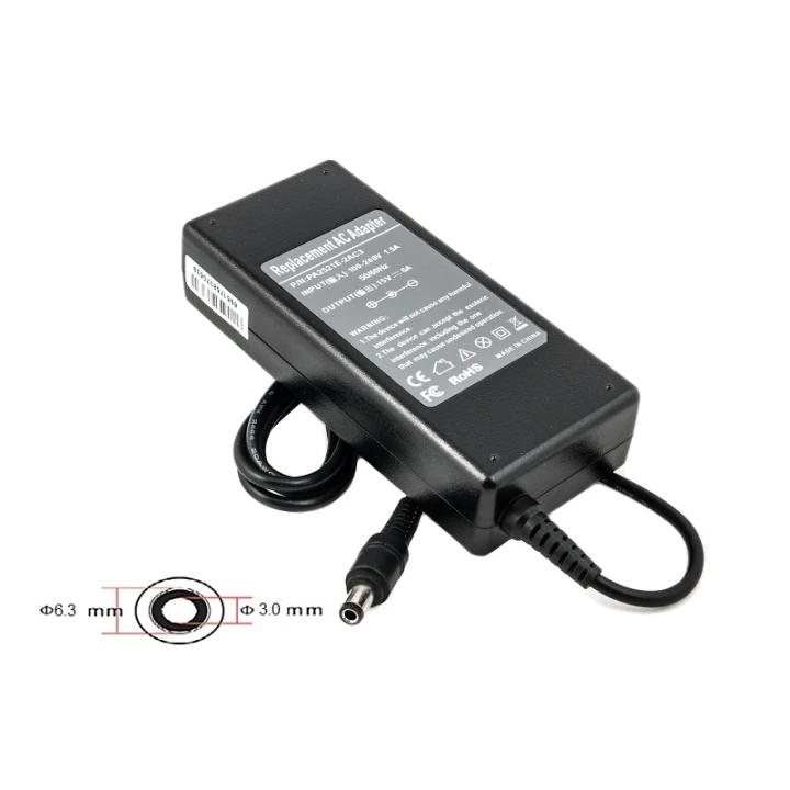 Блок питания для ноутбуков PowerPlant TOSHIBA 220V, 15V 90W 6A (6.3 х 3.0)