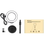 Кільцева USB LED лампа Puluz PU392 6.2" + настільне кріплення, Black