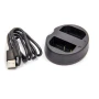 Зарядний пристрій PowerPlant для Panasonic DMW-BLF19E для двох акумуляторів, Black
