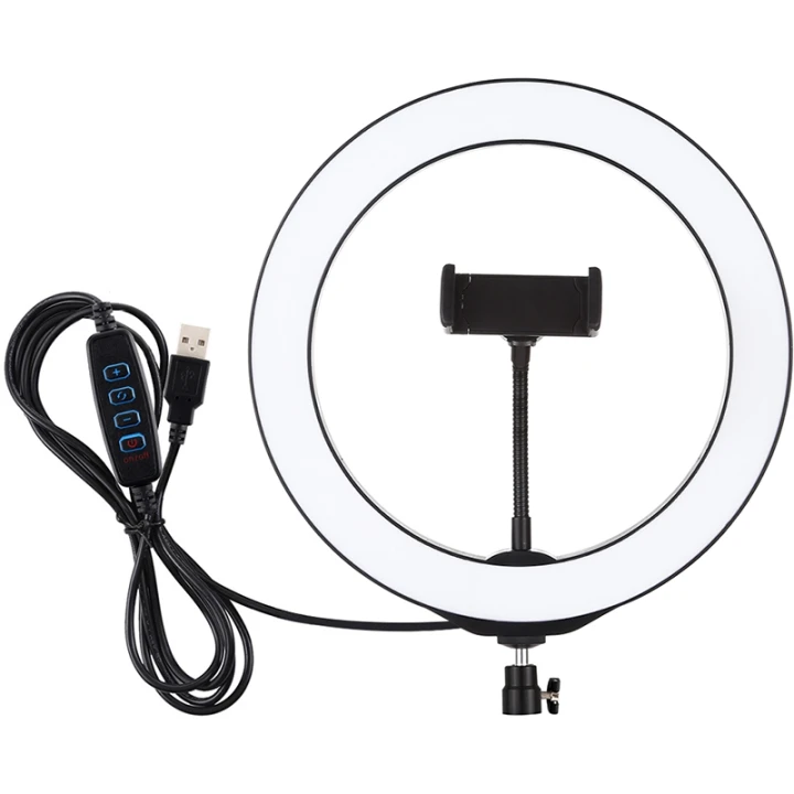 Кільцева USB LED лампа Puluz PU397 10.2", Black