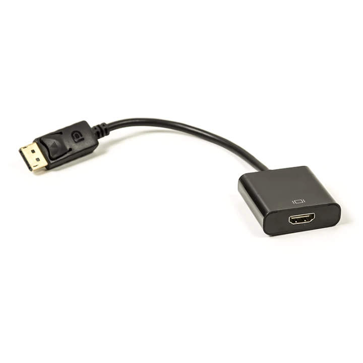 Кабель-перехідник PowerPlant HDMI - DisplayPort 0.15м, Black