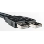 USB Кабель PowerPlant USB 2.0 AM– AM, 5м, One ferrite, Black