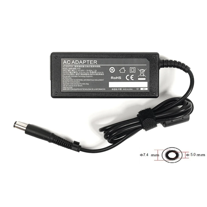 Блок питания PowerPlant для ноутбука HP 220V 18.5V 65W 3.5A 7.4 х 5.0