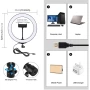 Кільцева USB LED лампа Puluz PU397 10.2", Black