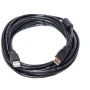 USB Кабель PowerPlant USB 2.0 AM– AM, 5м, One ferrite, Black