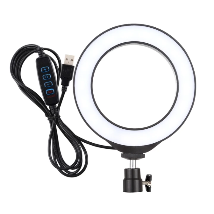 Кільцева USB LED лампа Puluz PU378 6.2", Black