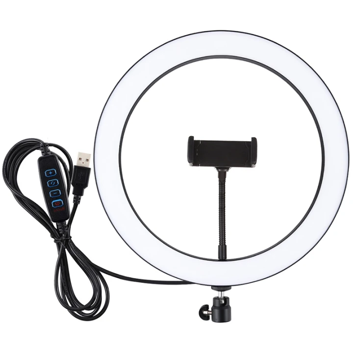 Кільцева USB LED лампа Puluz PU407 11.8", Black