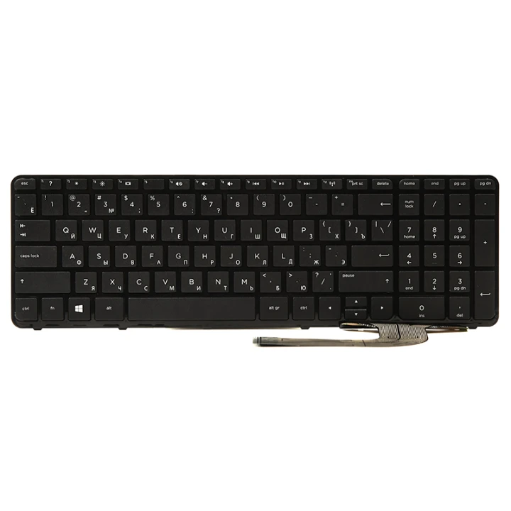 Клавиатура для ноутбука HP 250 G2, G3; 255 G2, G3; 256 G2, G3 черный фрейм, Black