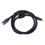 Відео кабель PowerPlant HDMI - HDMI позолочені конектори 1.4V 1.5м, Black