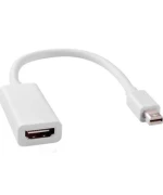 Кабель-переходник PowerPlant HDMI - mini DisplayPort 0.15м, White