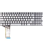 Клавиатура для ноутбука ASUS N551, N551JQ без фрейма, silver