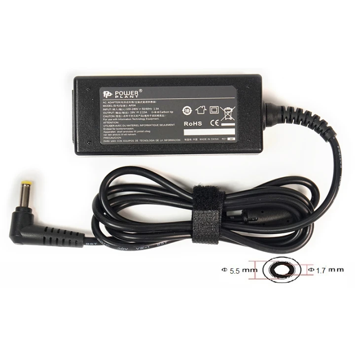 Блок живлення PowerPlant для ноутбука ACER 220V 19V 40W 2.15A 5.5 х 1.7
