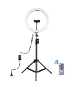 Кільцева LED лампа Puluz PKT3050EU 12" + штатив 1,1 m, Black