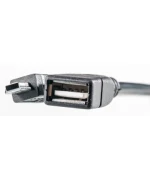 USB Кабель PowerPlant OTG USB 2.0 AF - Mini, 0.5м, Black