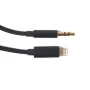 Аудіо-перехідник PowerPlant Lightning - AUX M, Black