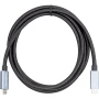 USB Кабель PowerPlant Thunderbolt 3, USB-C - USB-C, 40Gbps, 100W, 20V/ 5A, 4K/ 60HZ, 2м, Black