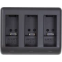 Зарядное устройство для PowerPlant для GoPro BC-GP9C для трех аккумуляторов, Black