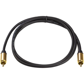 Кабель коаксиальный PowerPlant 26AWG 1 м, Black
