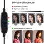 Кільцева USB LED лампа Puluz PKT3031 4.7"+ настільний штатив, Black