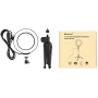 Кільцева USB LED лампа Puluz PKT3031 4.7"+ настільний штатив, Black