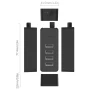 USB-хаб ORICO USB 2.0 4 порти (W5P-U2-030-BK-PRO), Black