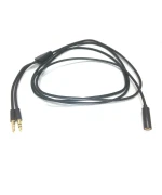 Аудио-микрофонный разветвитель PowerPlant Sound Blaster 3.5mm jack 1.5м, Black