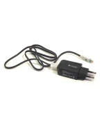 Мережевий зарядний пристрій PowerPlant W-280 USB 5V 2A Lightning LED, Black