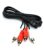 Аудио кабель PowerPlant 2 х RCA (M) - 2 х RCA (M), 1 м