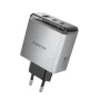 Сетевое зарядное устройство BOROFONE BN22 Lena PD65W / QC3.0, Metal Gray