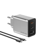 Мережевий зарядний пристрій EcoFlow RAPID 65W GaN 100W з кабелем, Gray