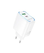 Сетевое зарядное устройство BOROFONE BA89A Destello PD30W / QC3.0, White