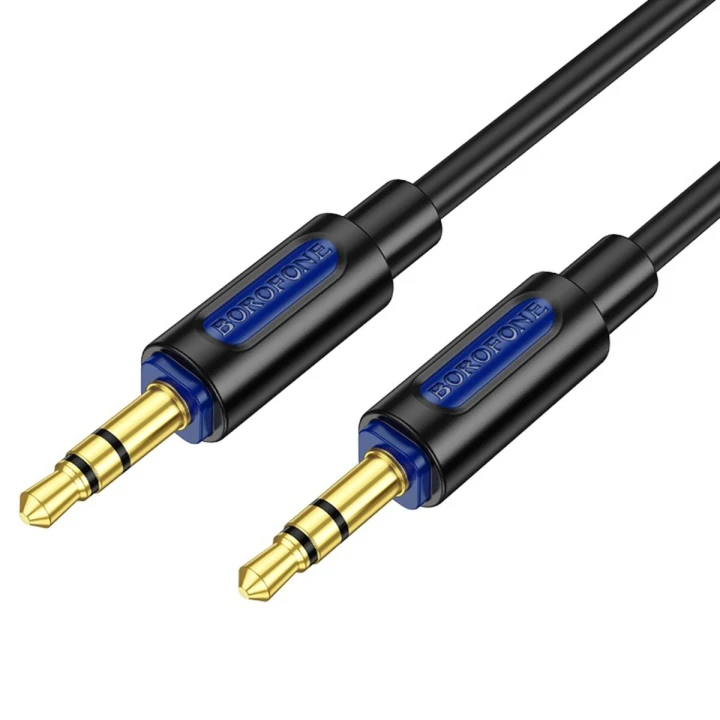 Аудіо кабель BOROFONE BL20 AUX 1m, Black
