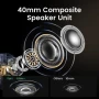 Bluetooth навушники - гарнітура UGREEN HP202 HiTune Max5 Hybrid Active Noise-Cancelling Headphones, Black