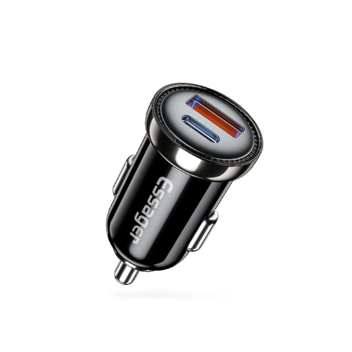 Автомобильное зарядное устройство Essager Sunset PD20W / QC3.0, Black