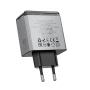 Сетевое зарядное устройство BOROFONE BN22 Lena PD65W / QC3.0, Metal Gray
